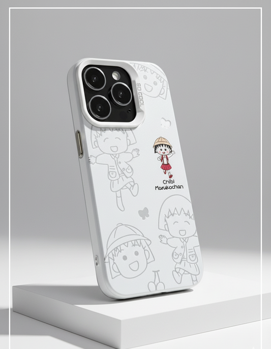 Cool Cute Chibi Maruko-chan Cartoon-Printed TPU Silicone Case