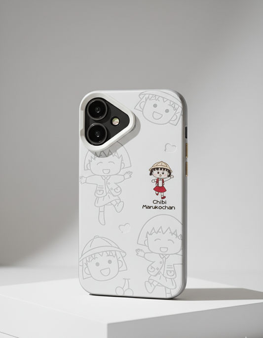 Cool Cute Chibi Maruko-chan Cartoon-Printed TPU Silicone Case